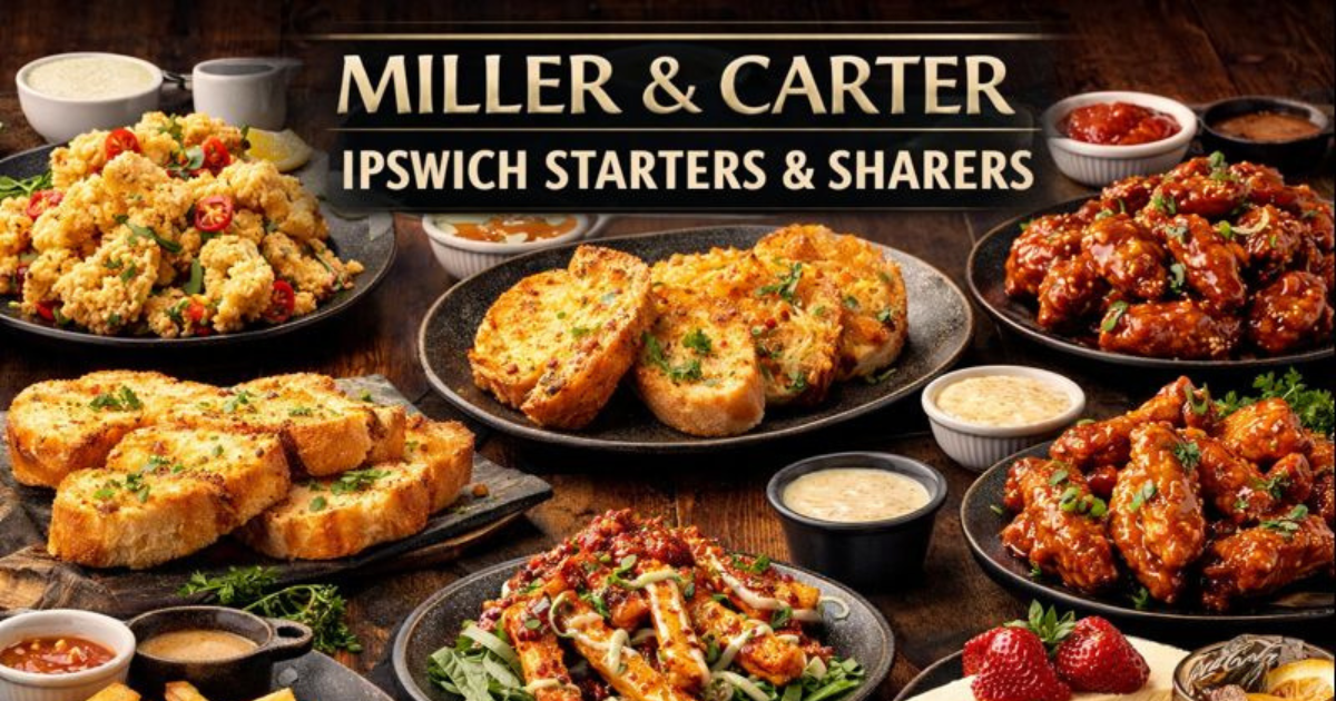 Miller and Carter Ipswich Starters and Sharers Menu