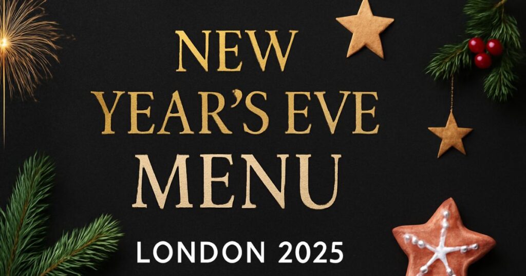 New Year's Eve Menu London 2025