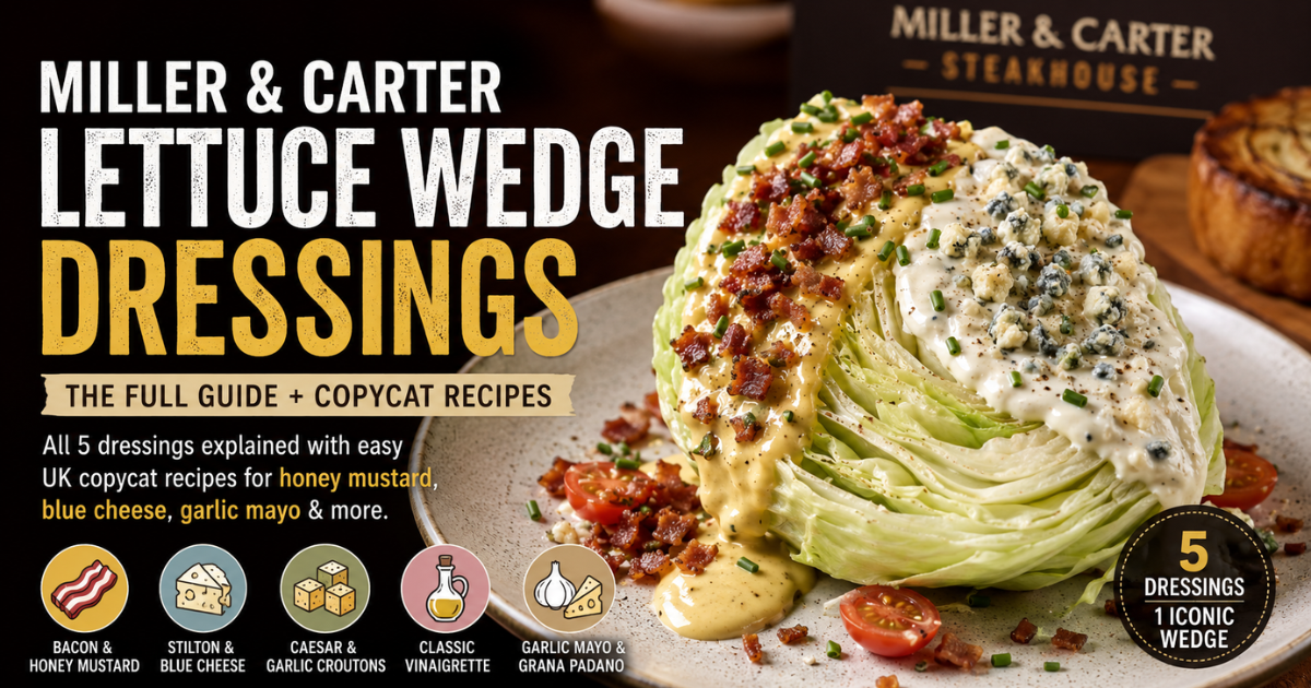 Miller and Carter lettuce wedge dressing